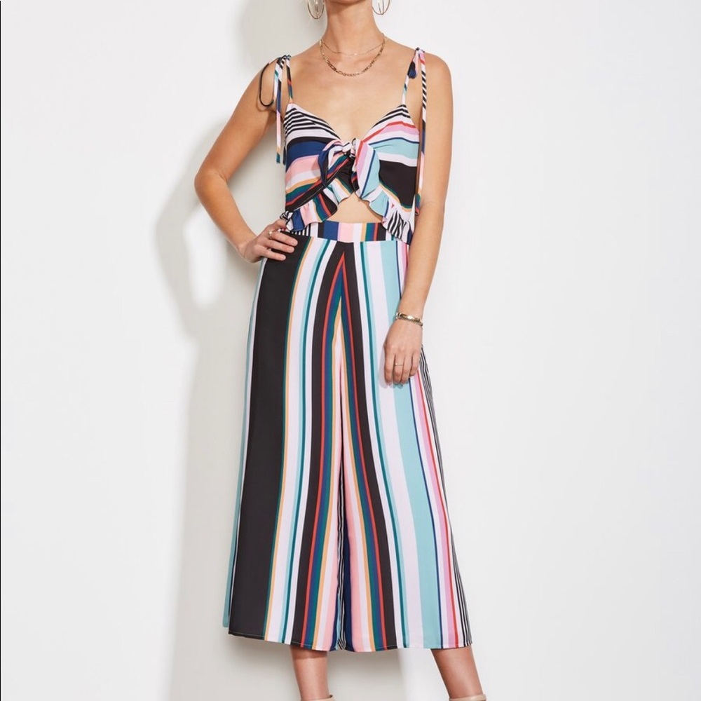 Ali and Jay Striped Jumpsuit (Fiesta)